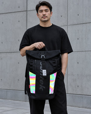 Compact techwear backpack under 20 litres with a laptop compartment
