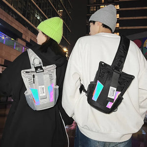 Compact techwear backpack under 20 litres with a laptop compartment