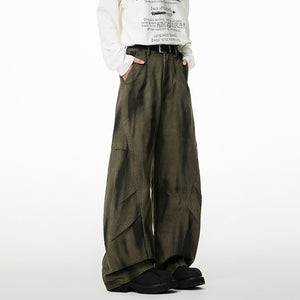 Contrast Color Y2K Jeans