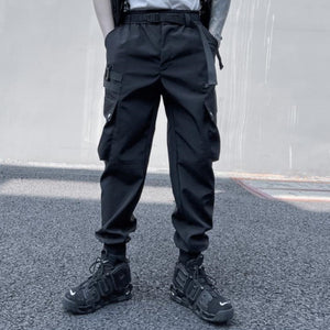 Contrast Cyberpunk Pants Techwear