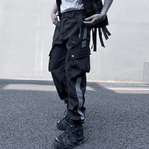 Contrast Cyberpunk Pants Techwear