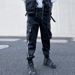 Contrast Cyberpunk Pants Techwear