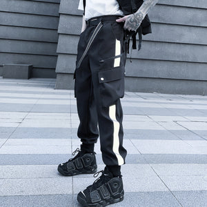 Contrast Cyberpunk Pants Techwear