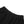 Back waistband detail of the black oversized sweatpants, showing the gathered elastic and soft fleece