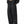 Black contrast stitch sweatpants in a side three-quarter view, hand in the pocket, CYBER logo on the leg