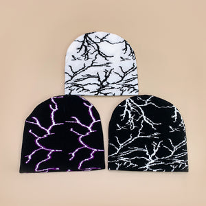 Cool Lightning Beanie Y2K