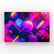 Kosmischer Synth Cyberpunk Art
