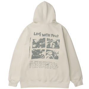 Cotton Fleece Y2k Hoodie