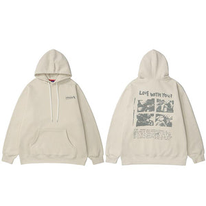 Cotton Fleece Y2k Hoodie