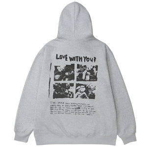 Cotton Fleece Y2k Hoodie
