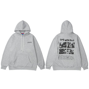 Cotton Fleece Y2k Hoodie