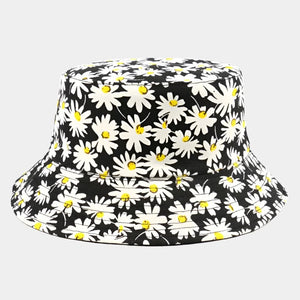 Cotton Flower Print Bucket Hat