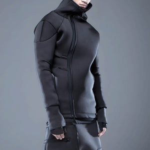 Cotton Futuristic Cyberpunk Sweatshirt