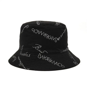 Cotton Letter Bucket Hat