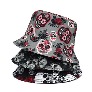 Cotton Skull Bucket Hat