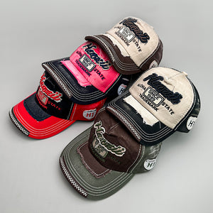 Cotton Snapback Caps Y2K