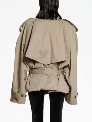 Cotton Trench Jacket Women Spring