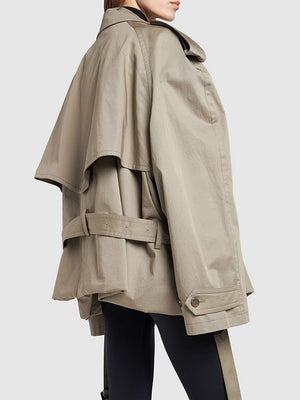 Cotton Trench Jacket Women Spring