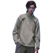 Cotton Turtleneck Cyberpunk Sweatshirt