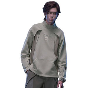 Cotton Turtleneck Cyberpunk Sweatshirt