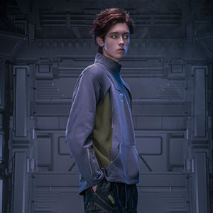 Cotton Turtleneck Cyberpunk Sweatshirt