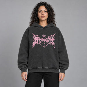 Cotton Y2K Hoodies – worn by a woman