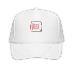 Cpu Chip Trucker Hats - product view on white background