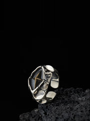 Cracking Star Y2K Ring