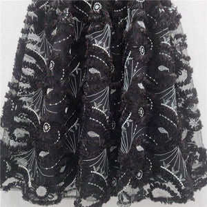 Crochet Lace Goth Maxi Skirt