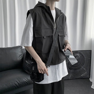 Cropped Cargo Vest