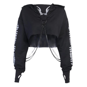 Cropped Designer Hoodie