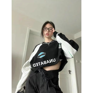 Cropped Hoodie Sweatshirt