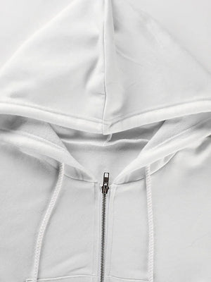 Cropped Zip Hoodie