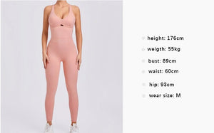 Cross Backless Unitard Gym