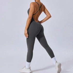 Cross Backless Unitards