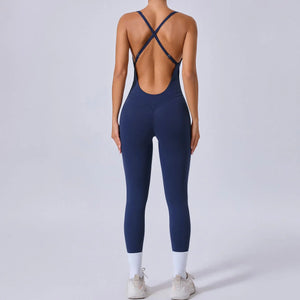 Cross Backless Unitards