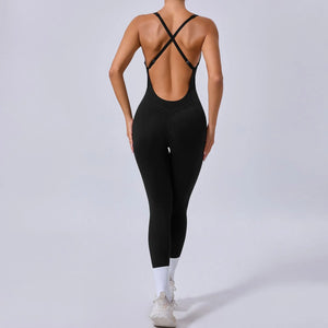 Cross Backless Unitards