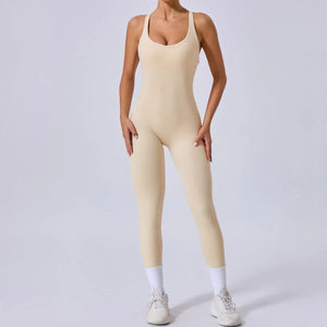 Cross Backless Unitards