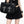 Cross Studded Black Y2k Purse - product view on white background