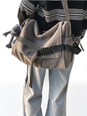 Crossbody messenger Sling Bag - product view on white background