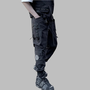 Pantalones negros con puños