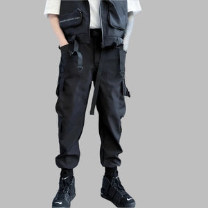 Pantalones negros con puños