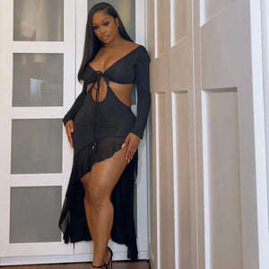 Cut Out Asymmetrical Dress