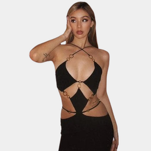 Cut Out Bodycon Maxi Dress