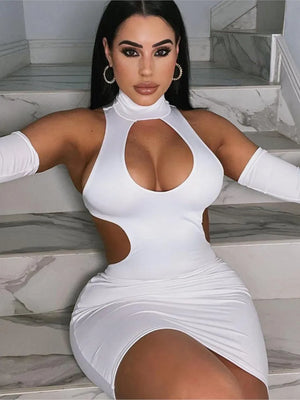 Cut Out Bodycon Midi Dress