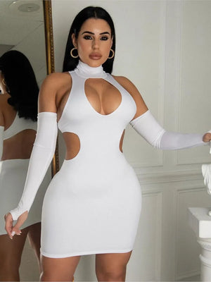 Cut Out Bodycon Midi Dress
