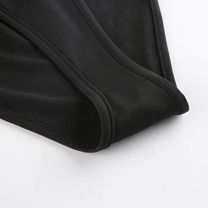 Cut Out Bodysuit Black