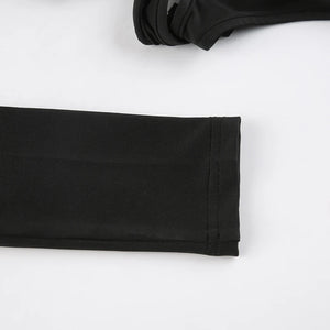 Cut Out Bodysuit Black