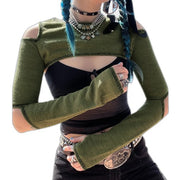 Cut-Out Crop Top