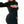 Cut Out Dress Black - product view on white background